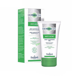 [Gel 150ml] Gel Rửa Sạch Sâu, Ngừa Mụn Dermacos Anti-Acne Deep Cleansing Gel