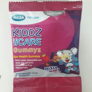 [Hộp 20 Gói x 5 Viên] KIDDZ IICARE GUMMYZ - Kẹo Dẻo Bổ Sung Vitamin Và Khoáng Chất, Giúp Bảo Vệ Mắt Cho Bé