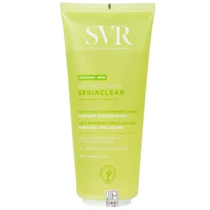 Gel rửa mặt SVR Sebiaclear Gel Moussant làm sạch không chứa xà phòng và loại bỏ tế bào da chết